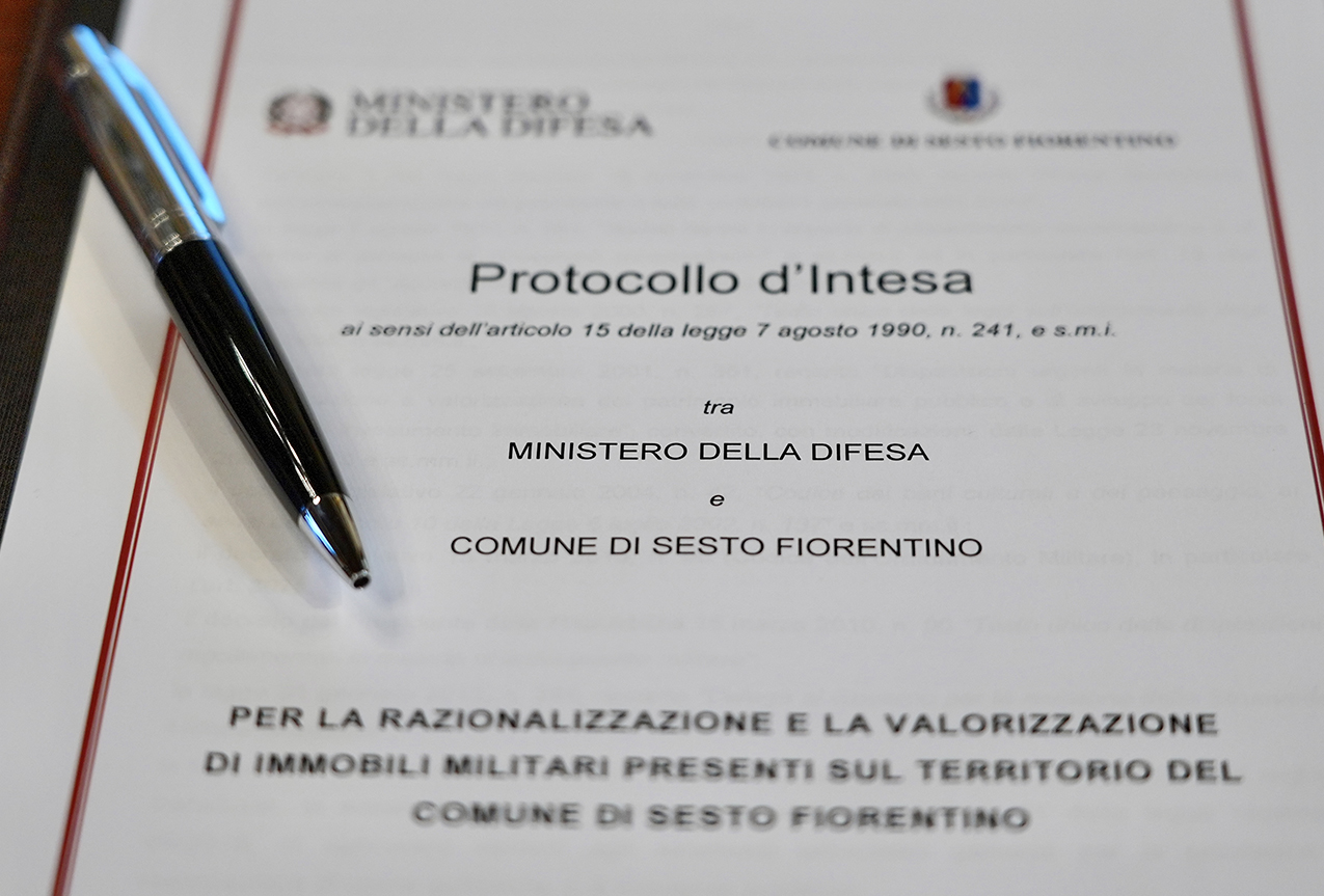Firma protocollo - fonte Comune di Sesto Fiorentino