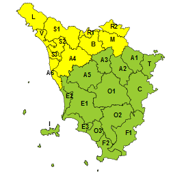 Codice giallo in Lunigiana e garfagnana (Fonte immagine CFR)