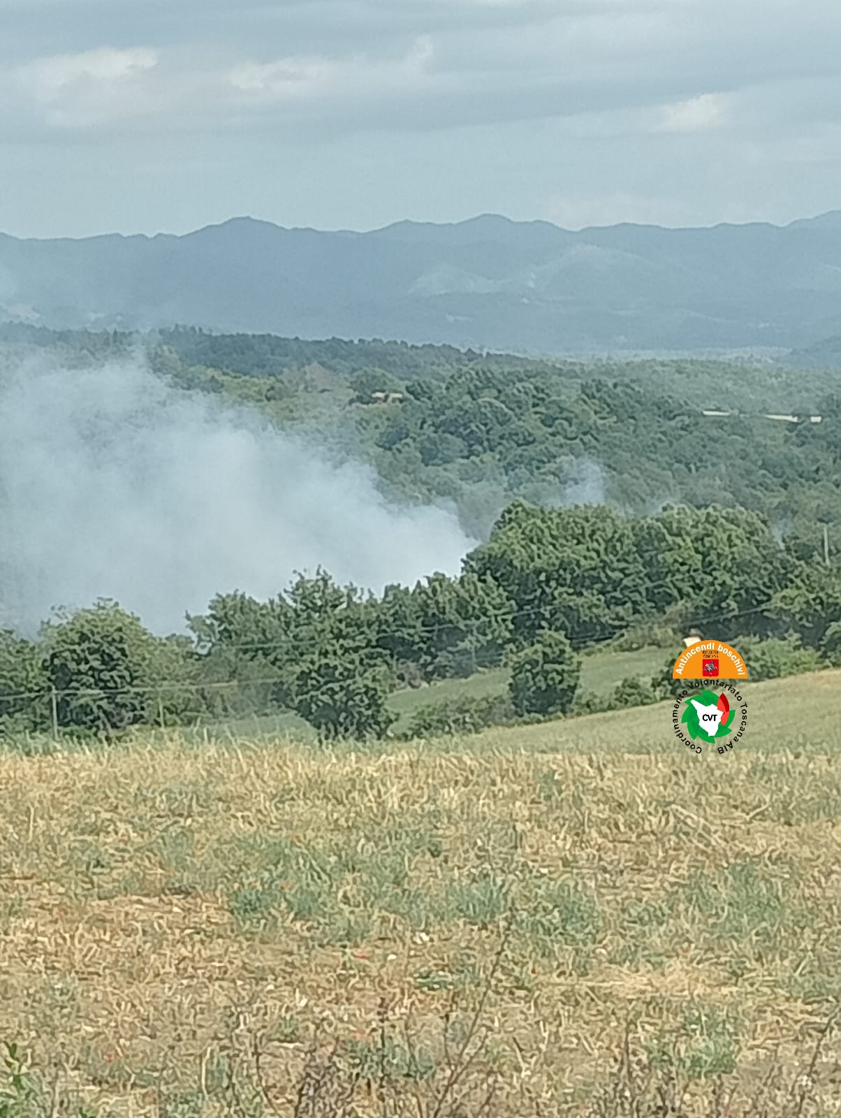 Incendio nell'area di pregio di Panna a Barberino di Mugello (Fonte foto Regione Toscana)