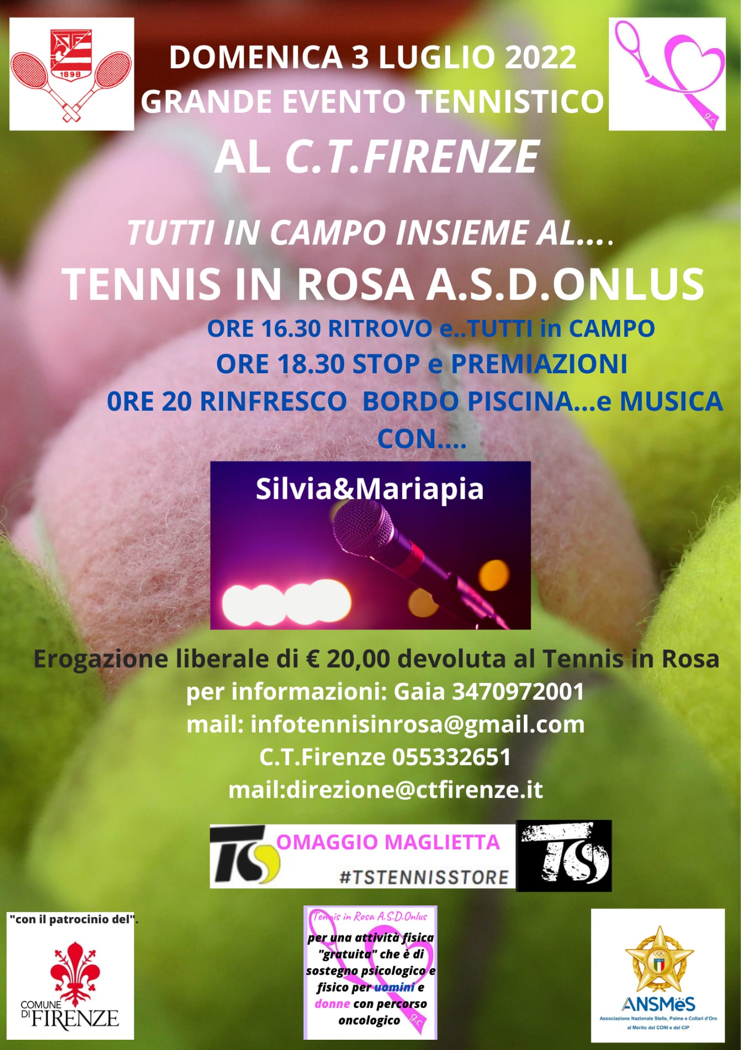 Manifesto 'Tennis in Rosa'