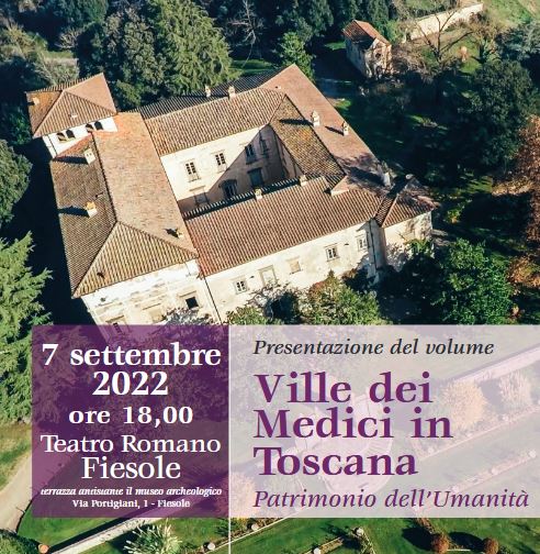 Locandina Volume Ville dei Medici in Toscana a cura di Massimo Gregorini e di Mariella Zoppi Spini