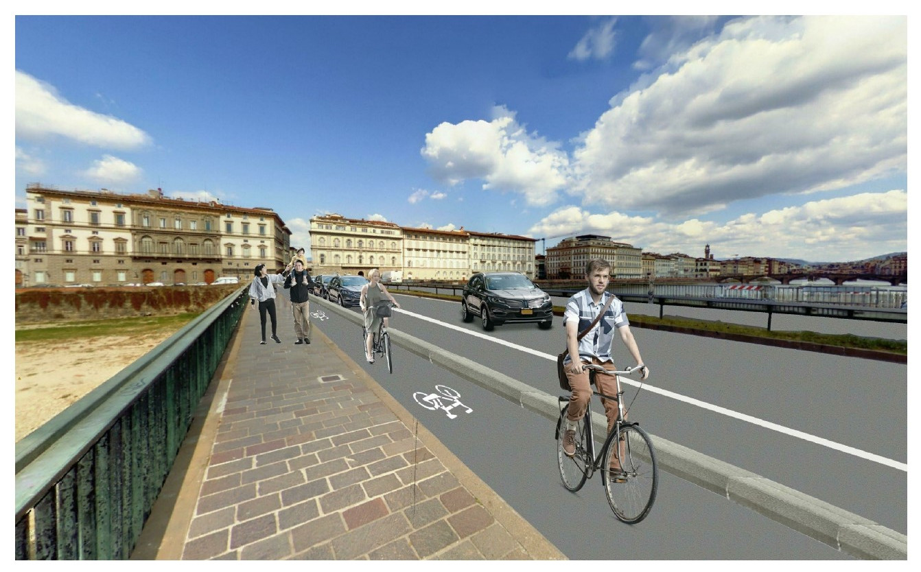 Ponte Vespucci al termine dei lavori (Fonte immagine Comune di Firenze)