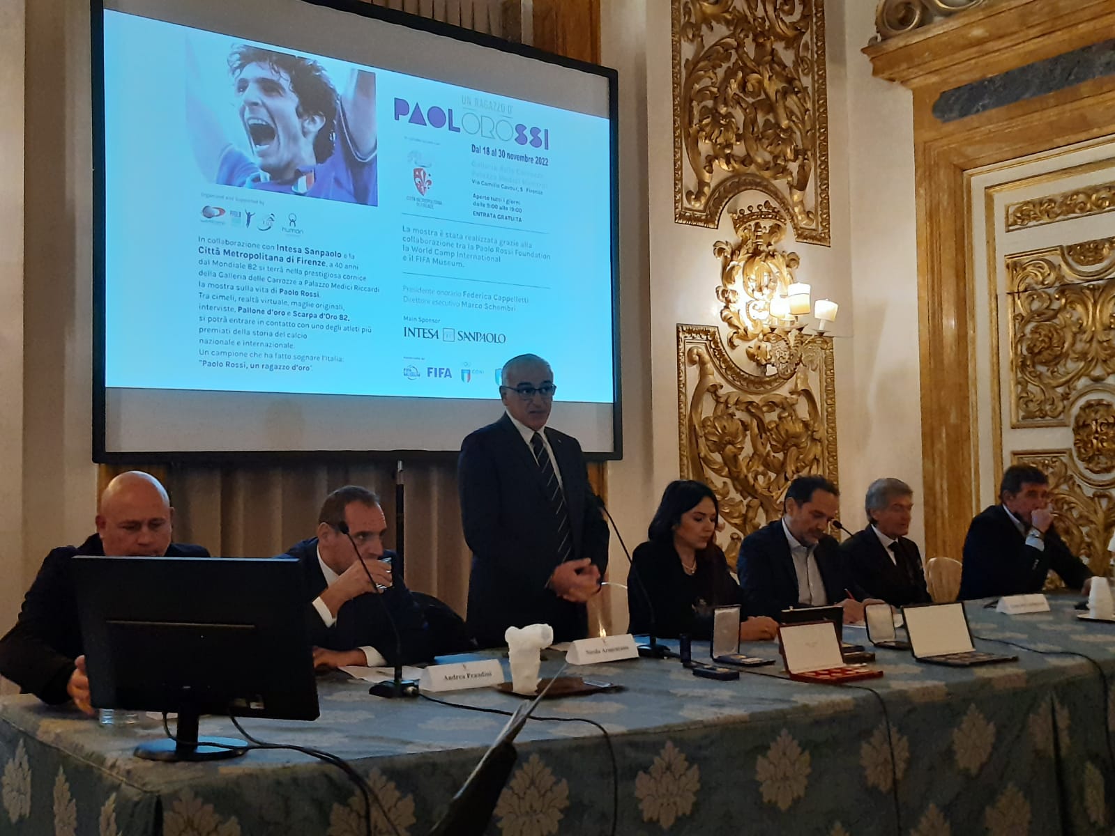 Conferenza stampa presentazione mostra Paolo Rossi 