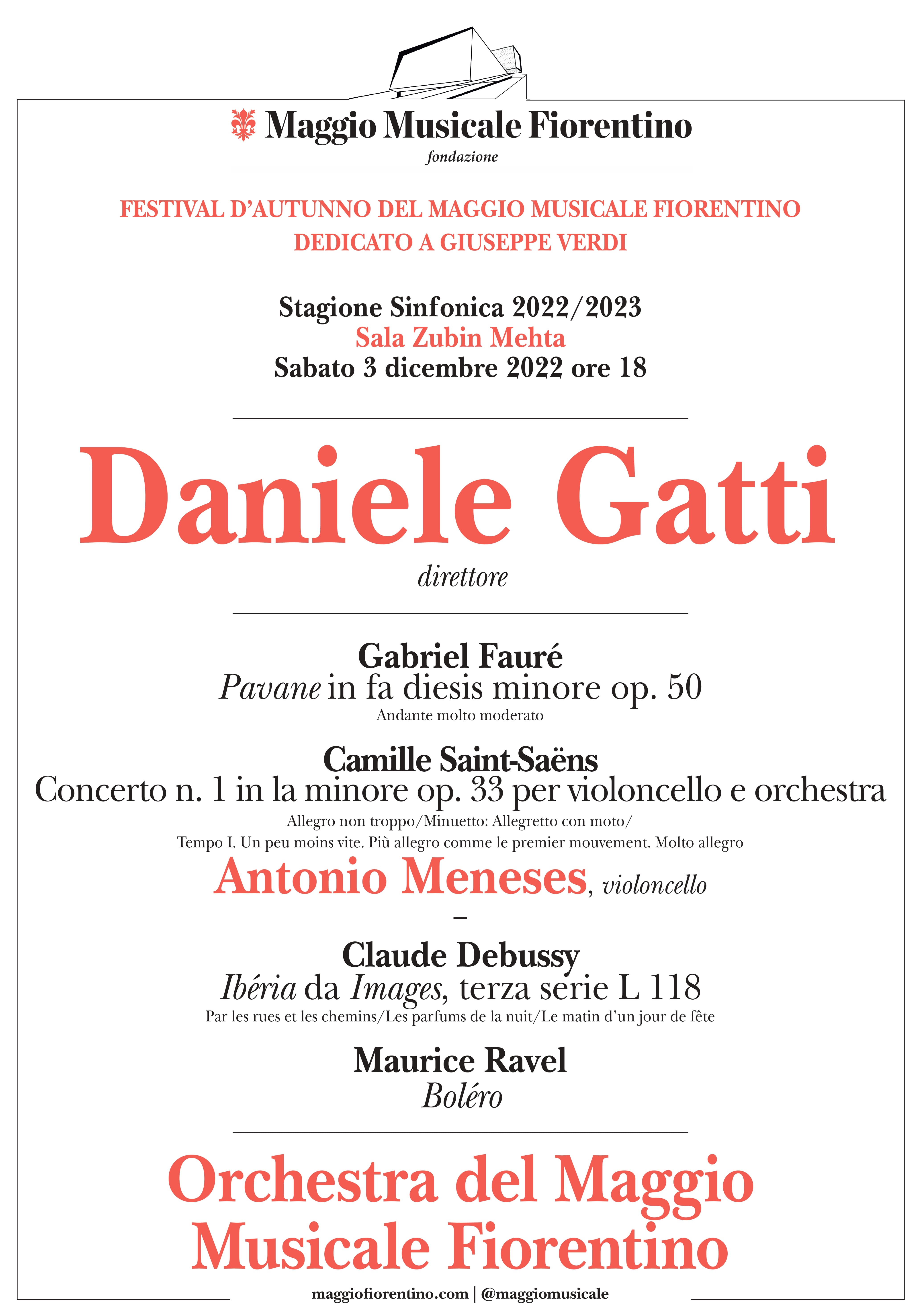 In locandina a chiusura del concerto il celeberrimo Bolero, di Maurice Ravel