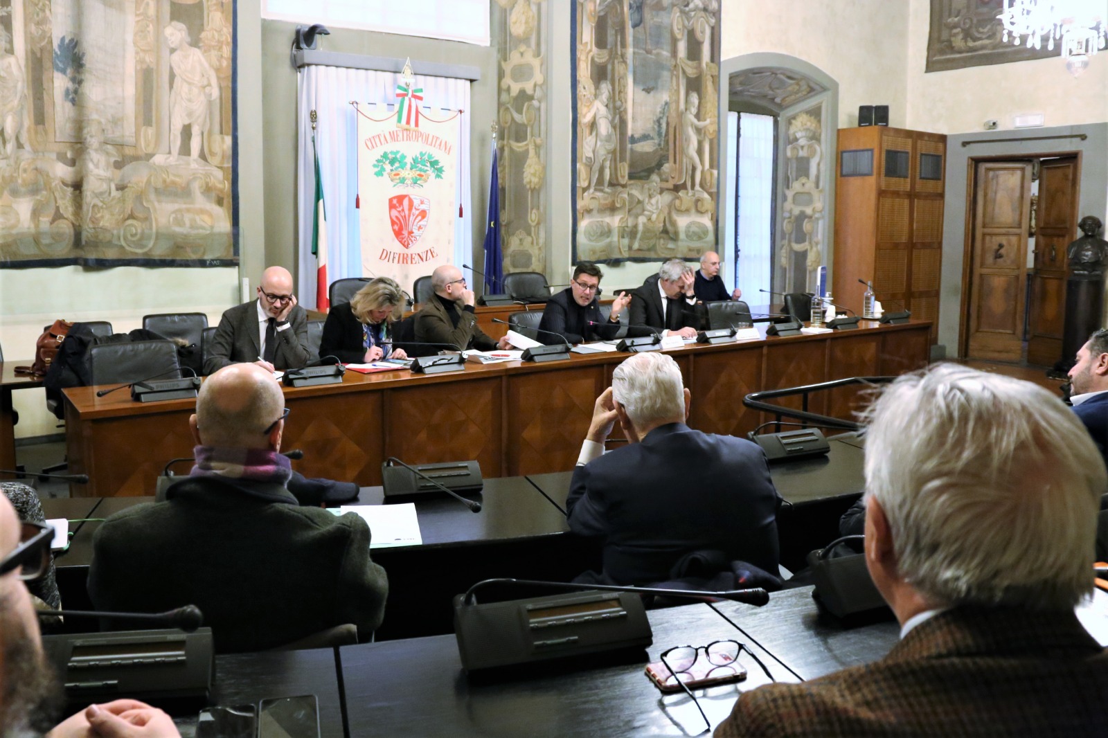 Patto per il lavoro nell'area metropolitana fiorentina. L'incontro di verifica in Palazzo Medici Riccardi (foto di Antonello Serino, Met Ufficio Stampa)