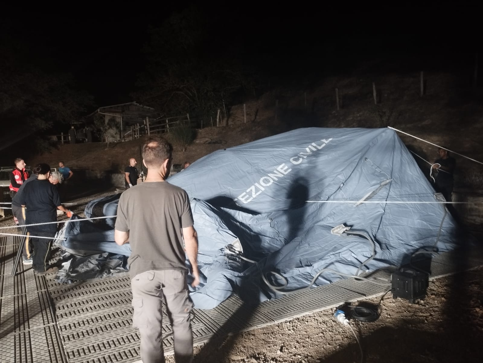 Terremoto a Marradi (Fonte foto Protezione Civile della Città Metropolitana di Firenze)