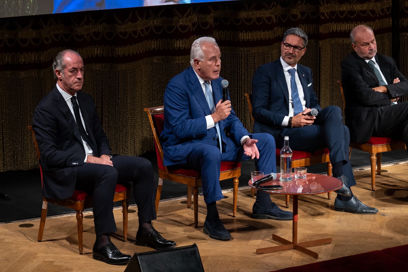 Il presidente Giani durante il suo intervento (Fonte foto Regione Toscana)