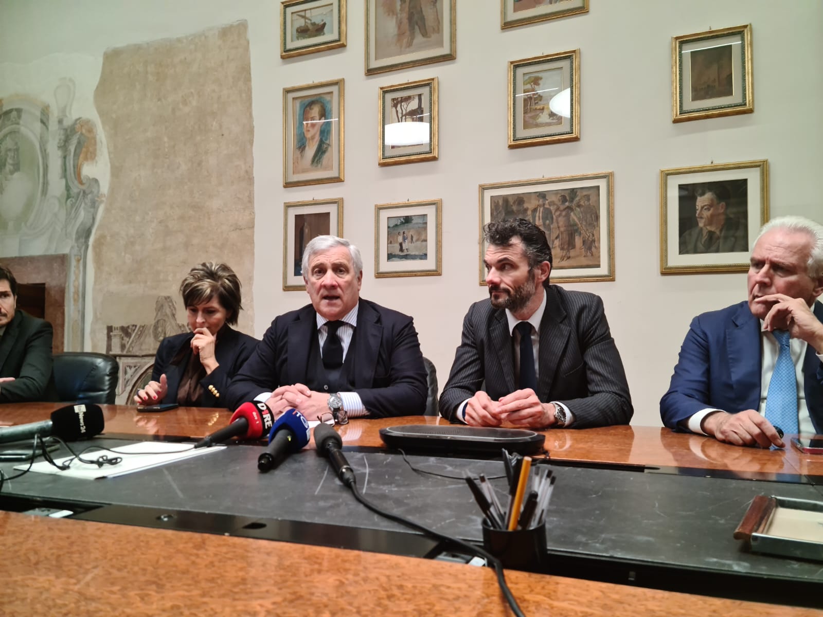 Da dx Giani, Biffoni, Tajani, Mazzetti (fonte foto comune di Prato) 
