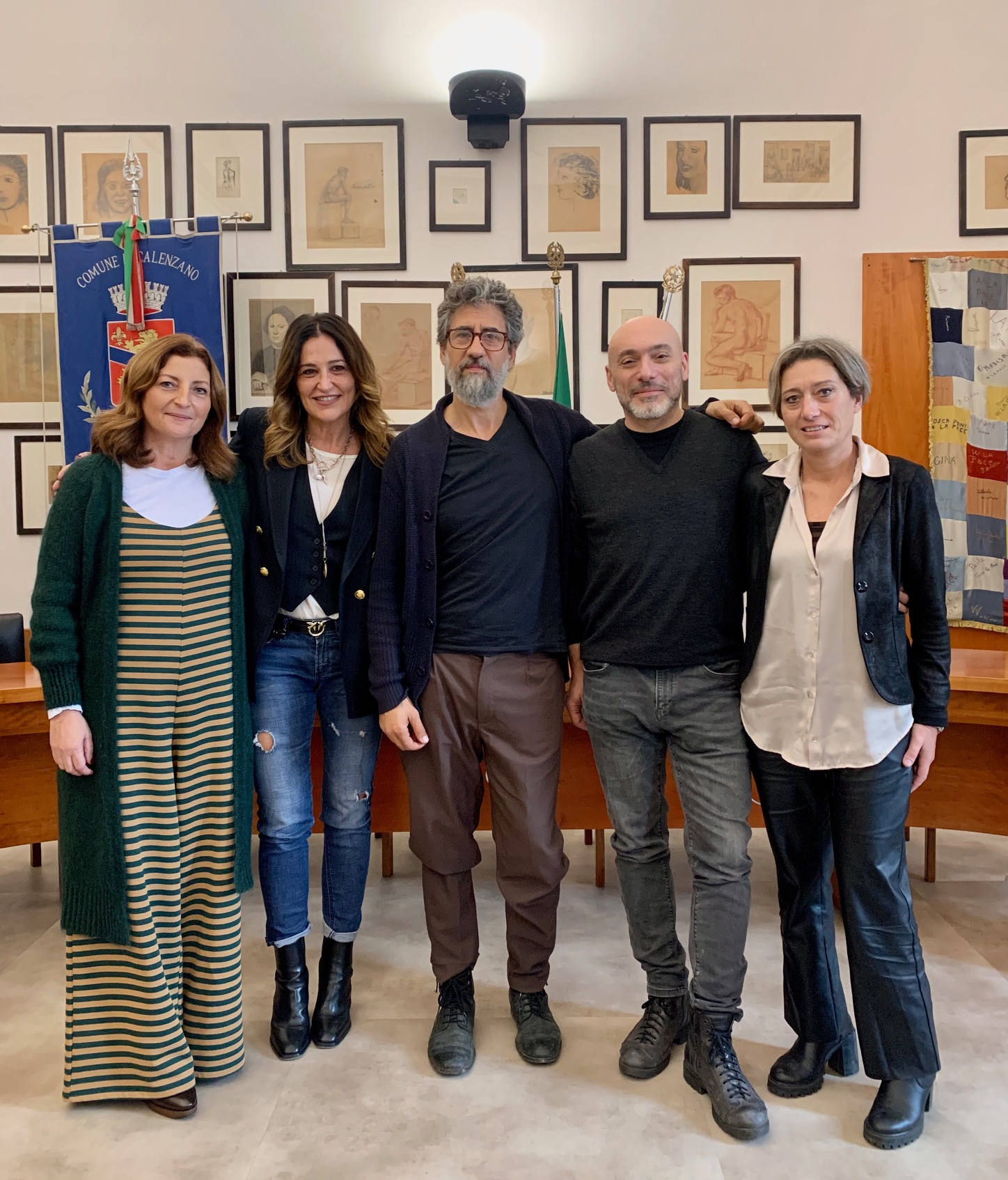 In foto da sinistra Cinzia Boschetto, Laura Maggi, Lorenzo Degl'Innocenti, Fabrizio Checcacci, Barbara Zoppi