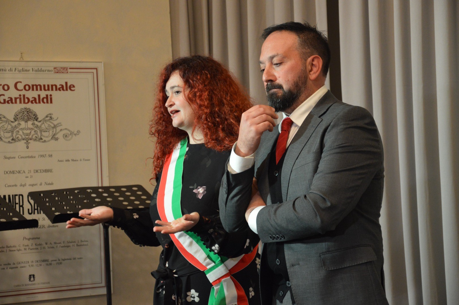 Un momento della cerimonia