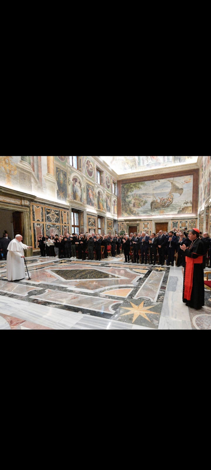 L'incontro con Papa Francesco (fonte Vatican media)
