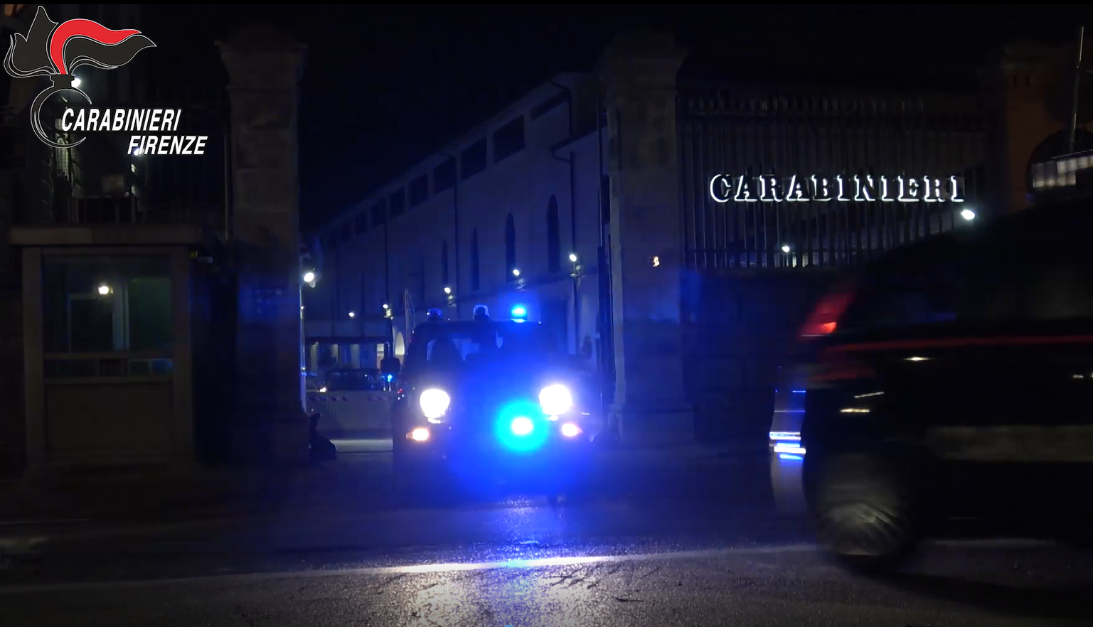 Lancio operazione Borgo San Lorenzo (Frame da video Carabinieri)