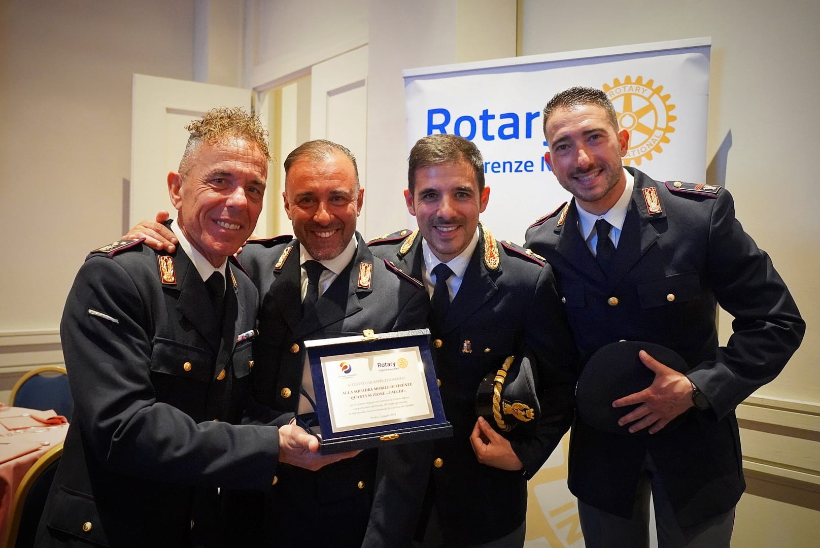 Il Rotary Club Firenze Nord premia la Polizia di Stato (Fonte foto Polizia di Stato)