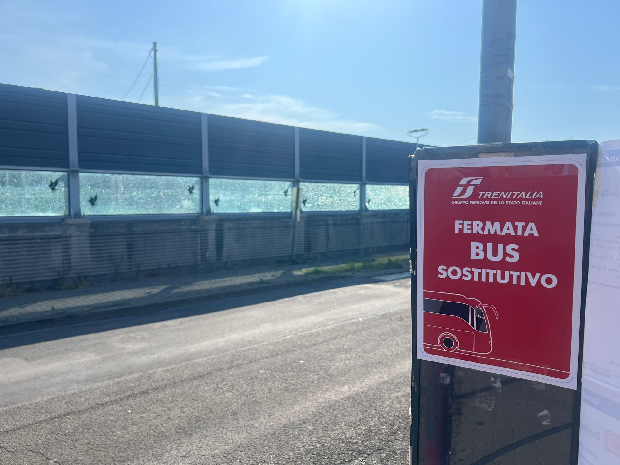 Fermata bus sostitutivo (Fonte foto Comune di Figlline e Incisa Valdarno)