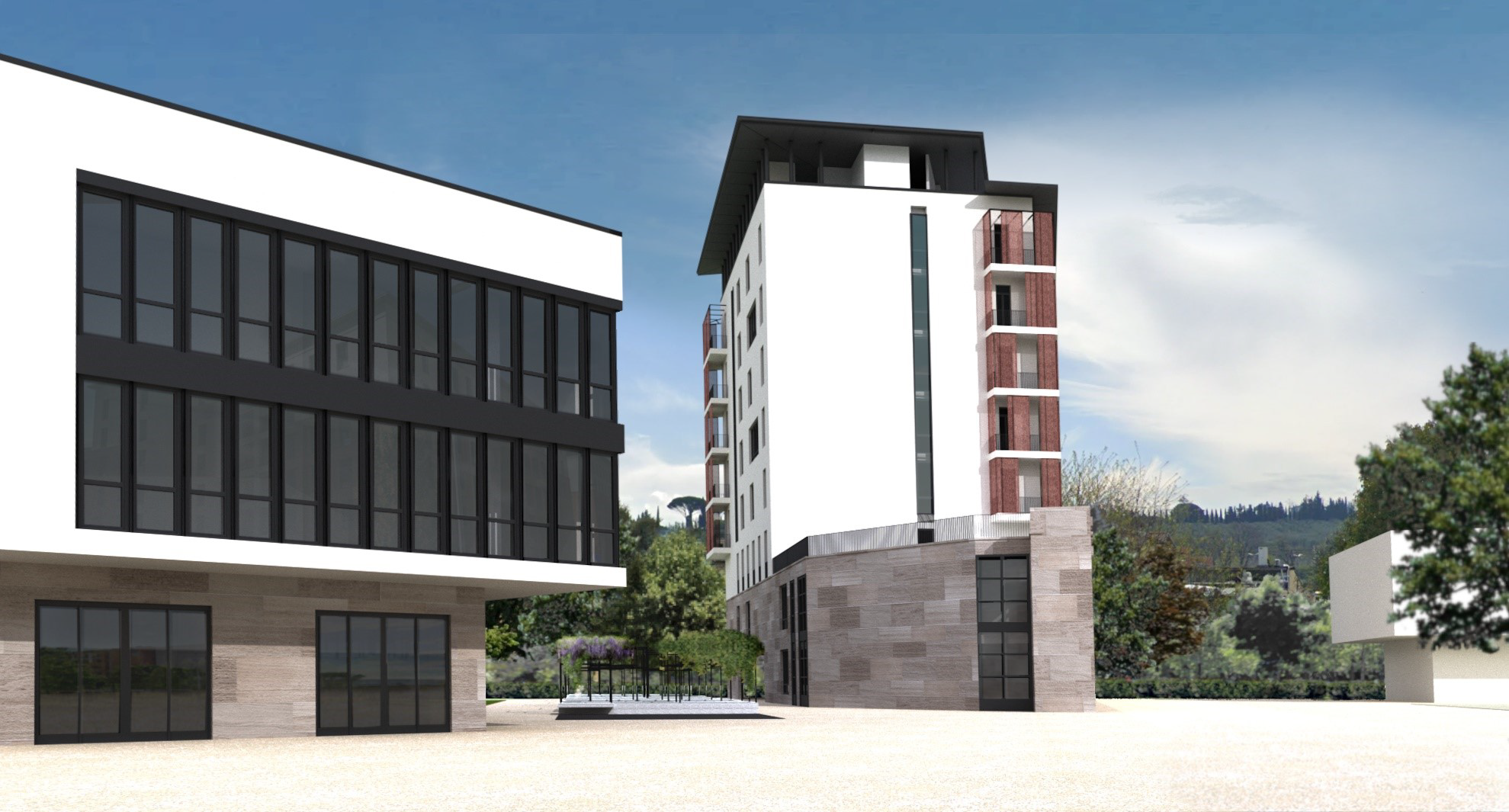 Rendering Lupi Student Hall (Fonte immagine Comune di Firenze)