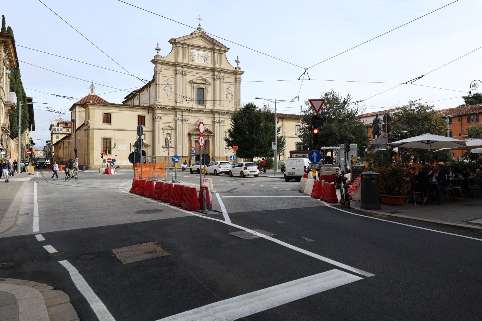 Da venerdì 11 ottobre è attiva la viabilità definitiva in piazza San Marco (foto Antonello Serino - Met Ufficio Stampa)