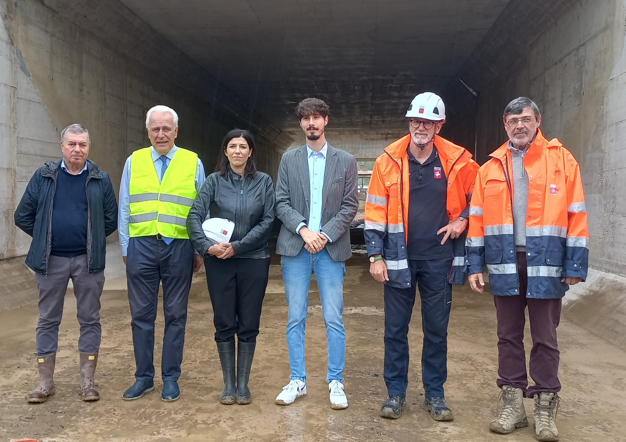 Arno, tappa finale per la cassa d’espansione Pizziconi. Giani e Monni: “Opera straordinaria” (fonte foto Comunicato Regione Toscana)