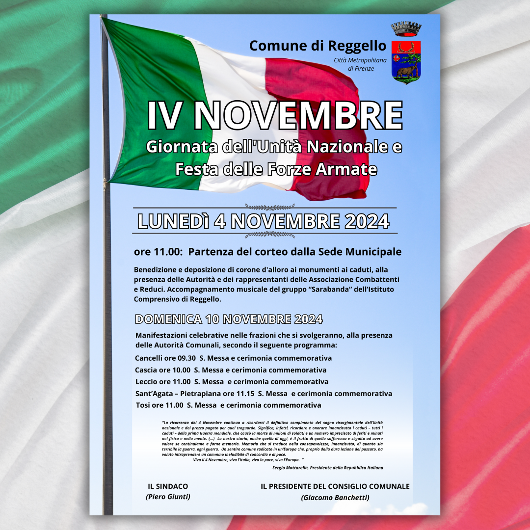 IV Novembre a Reggello