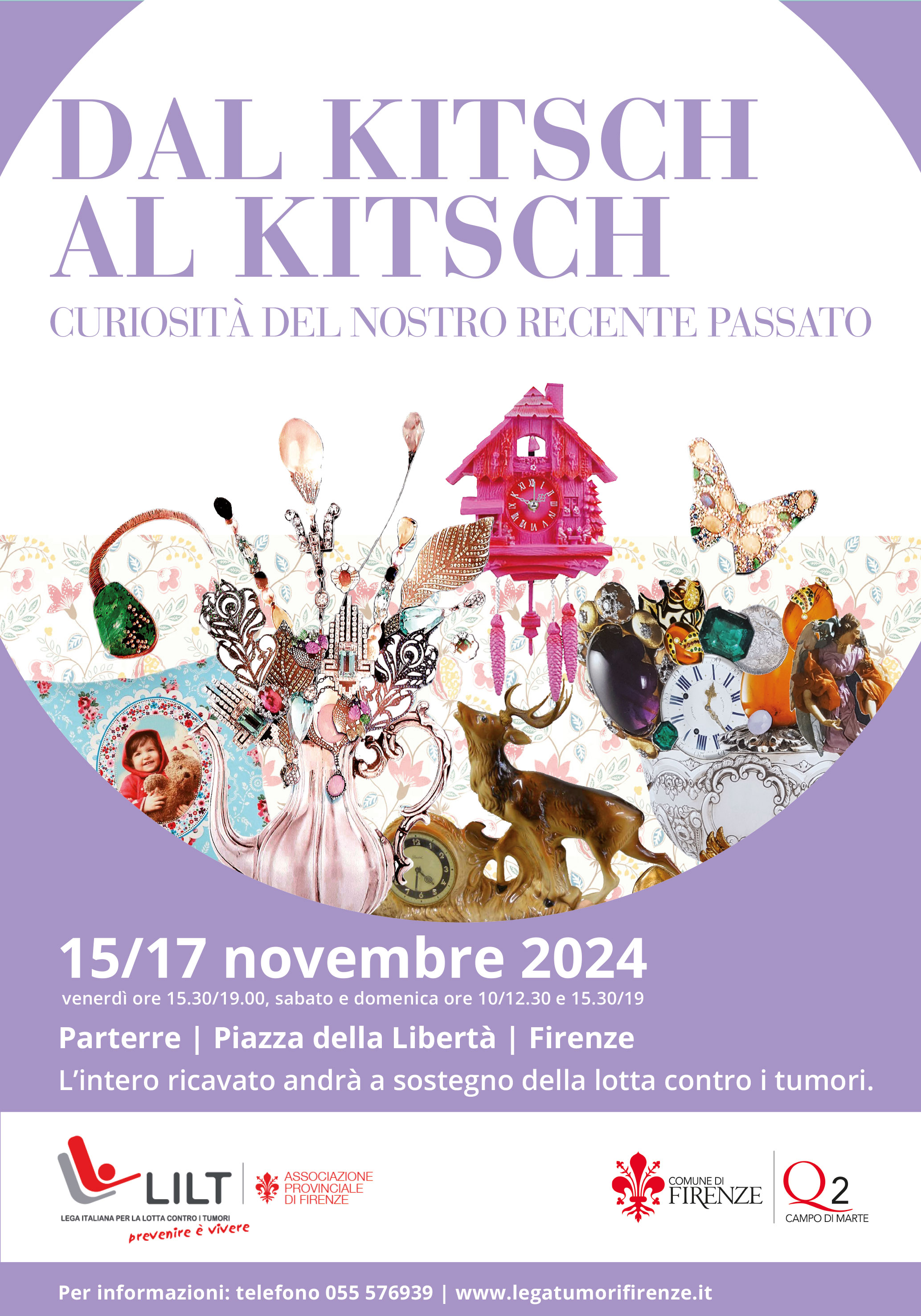 locandina comune di Firenze Mercatino “Dal Kitsch al Kitsch”