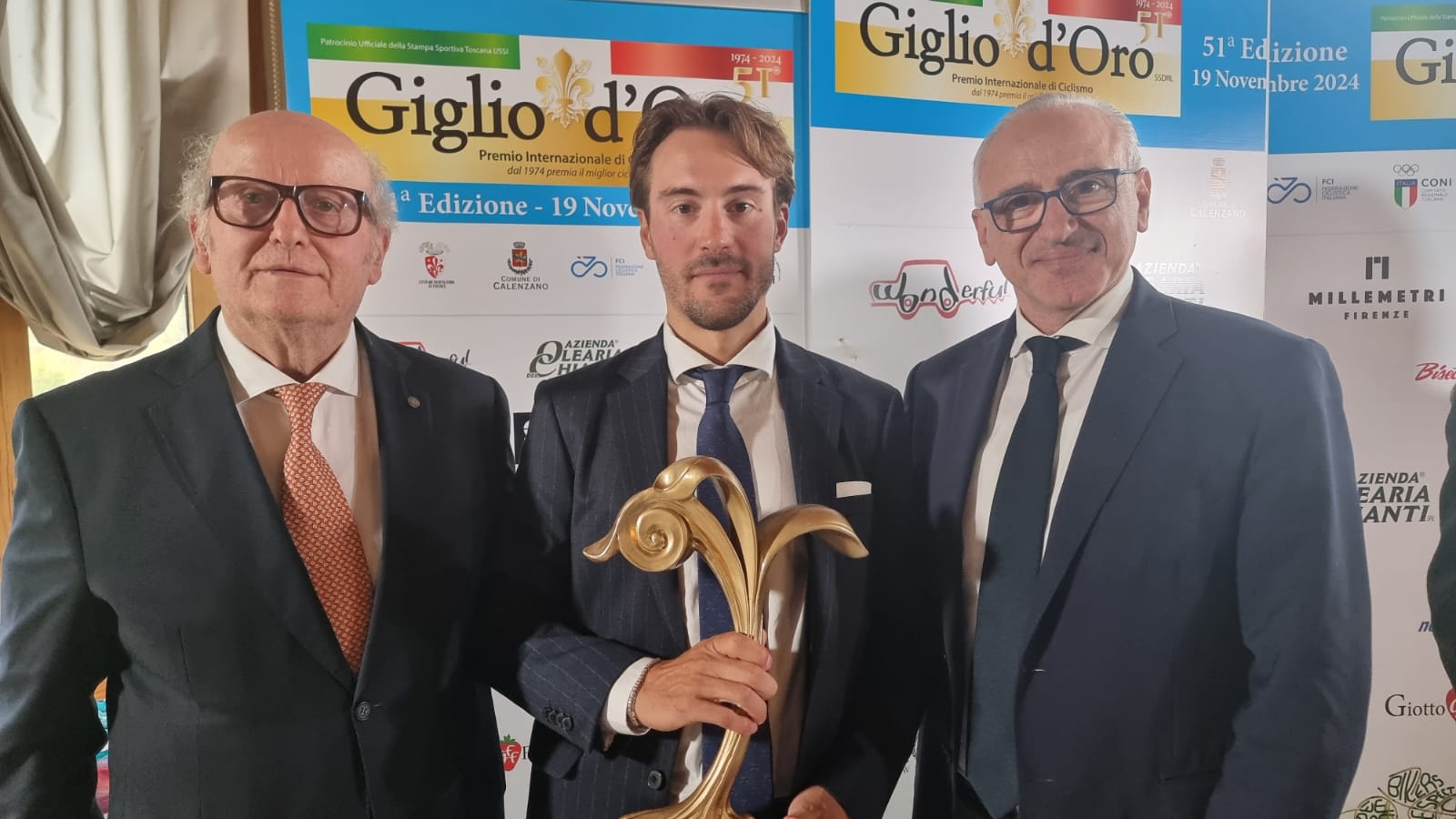 La premiazione del Giglio d'oro con Bettiol