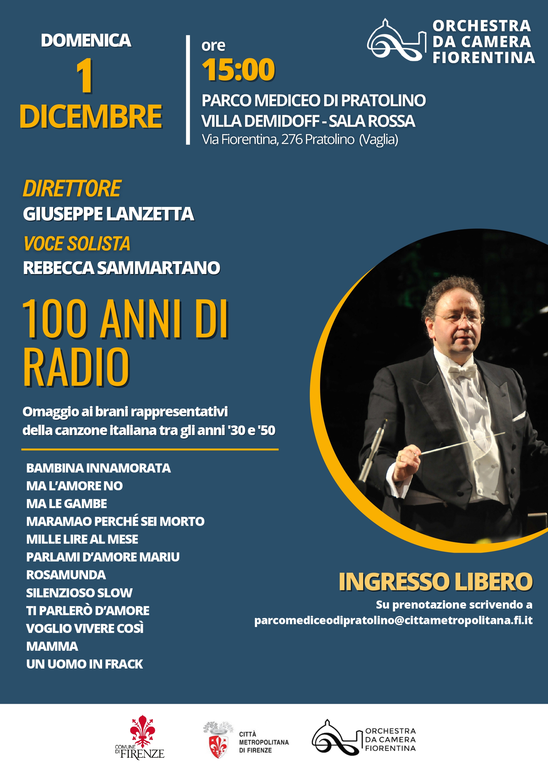 locandina concerto primo dicembre