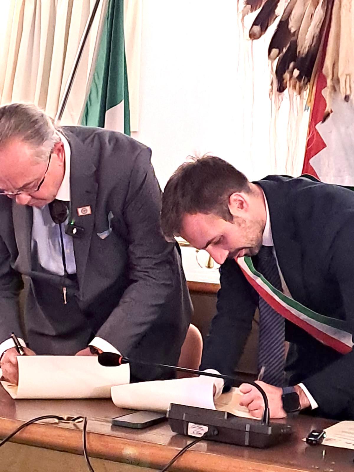 Andrea Tagliaferri Sindaco di Campi Bisenzio e Alessandro Martire