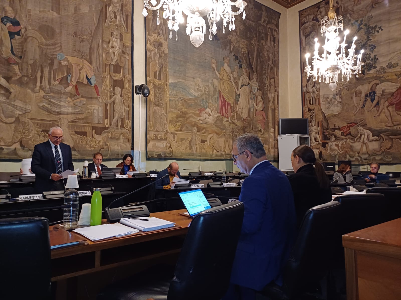 L'intervento del consigliere Armentano in Consiglio Metropolitano