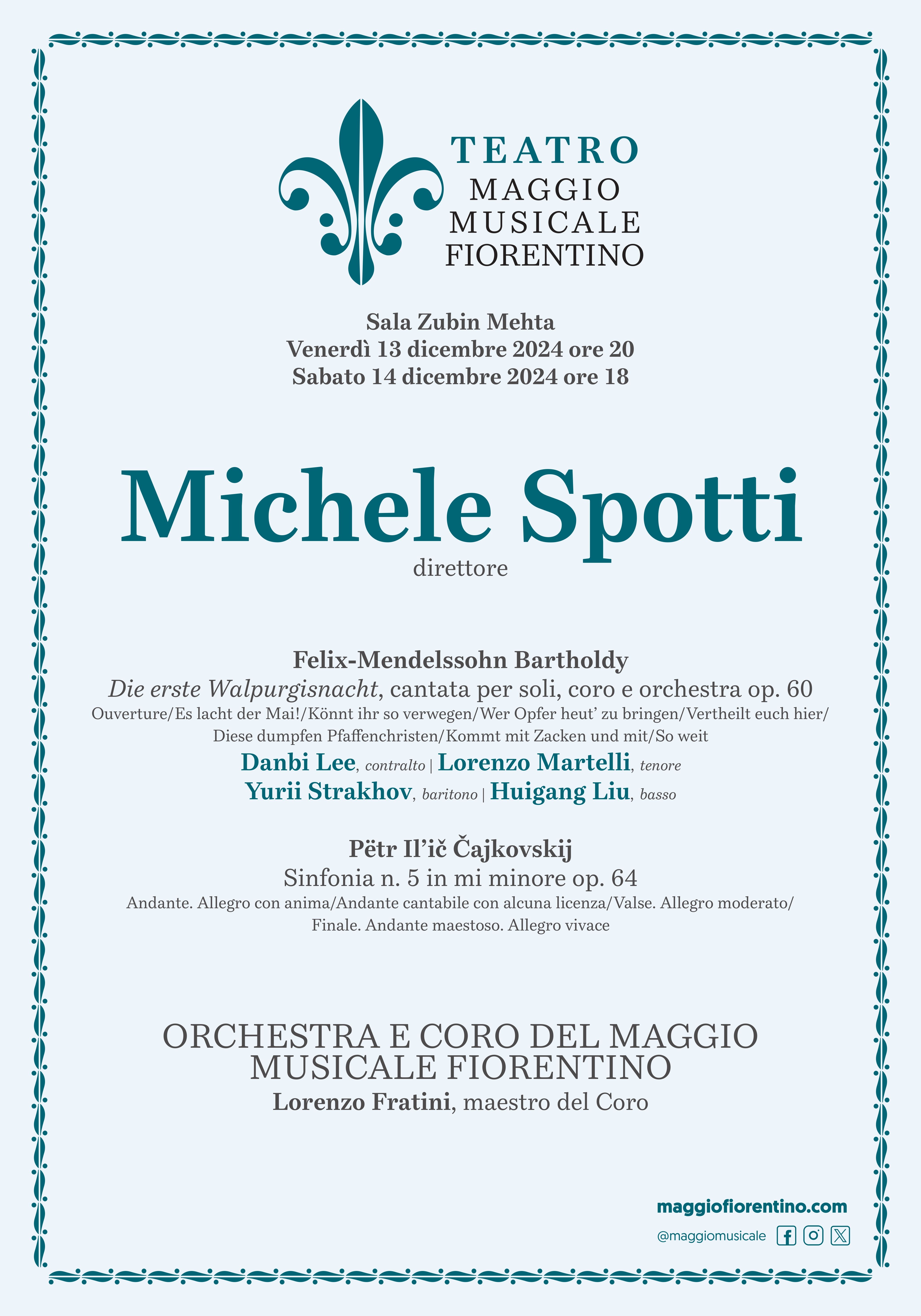 Locandina Concerto Spotti - Maggio Musicale Fiorentino