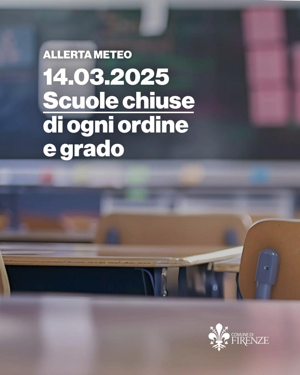 Locandina scuole chiuse