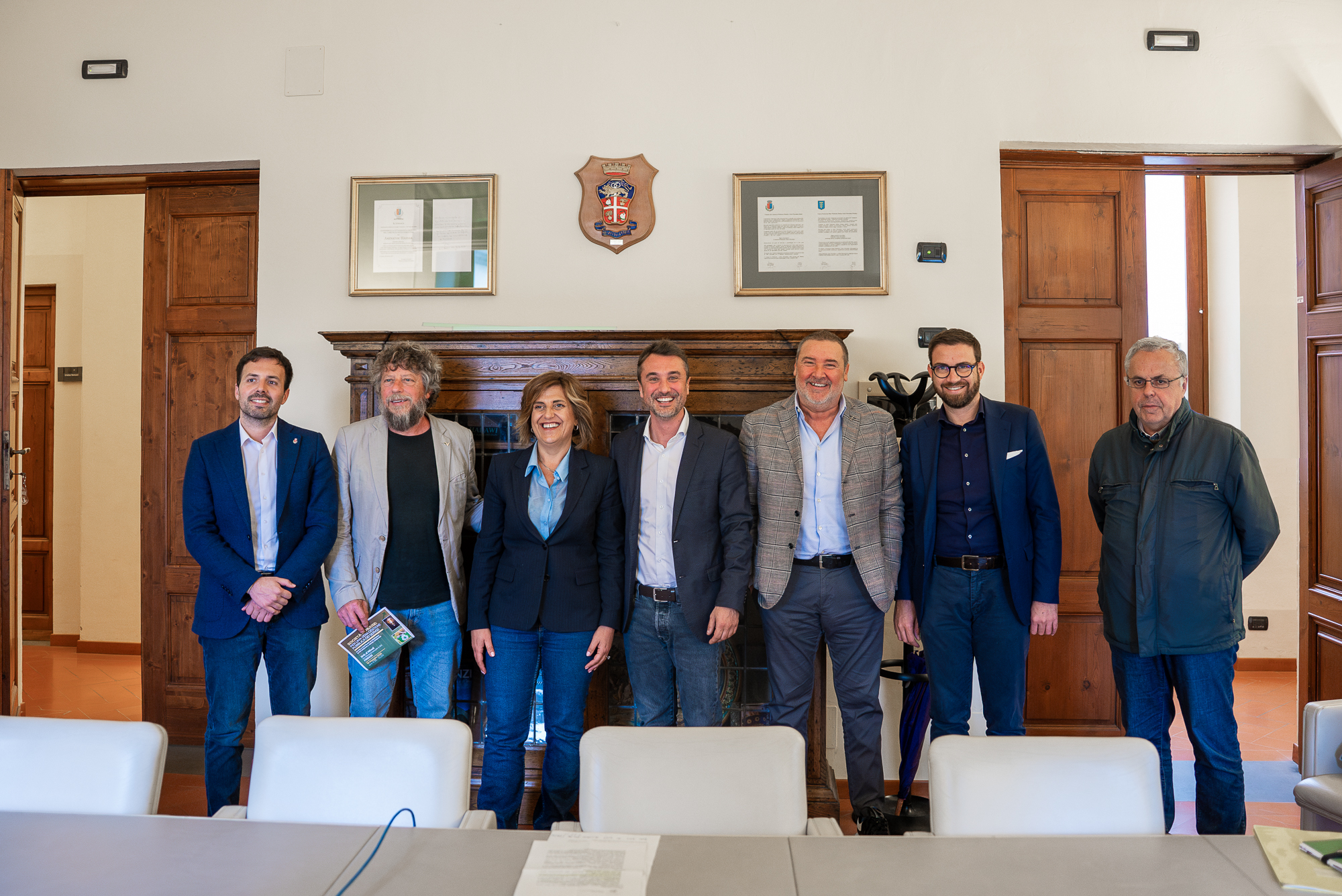 da sinistra: Tagliaferri A., Carovani, Vivarelli, Falchi, Bongiorno, Benesperi, Romagnoli