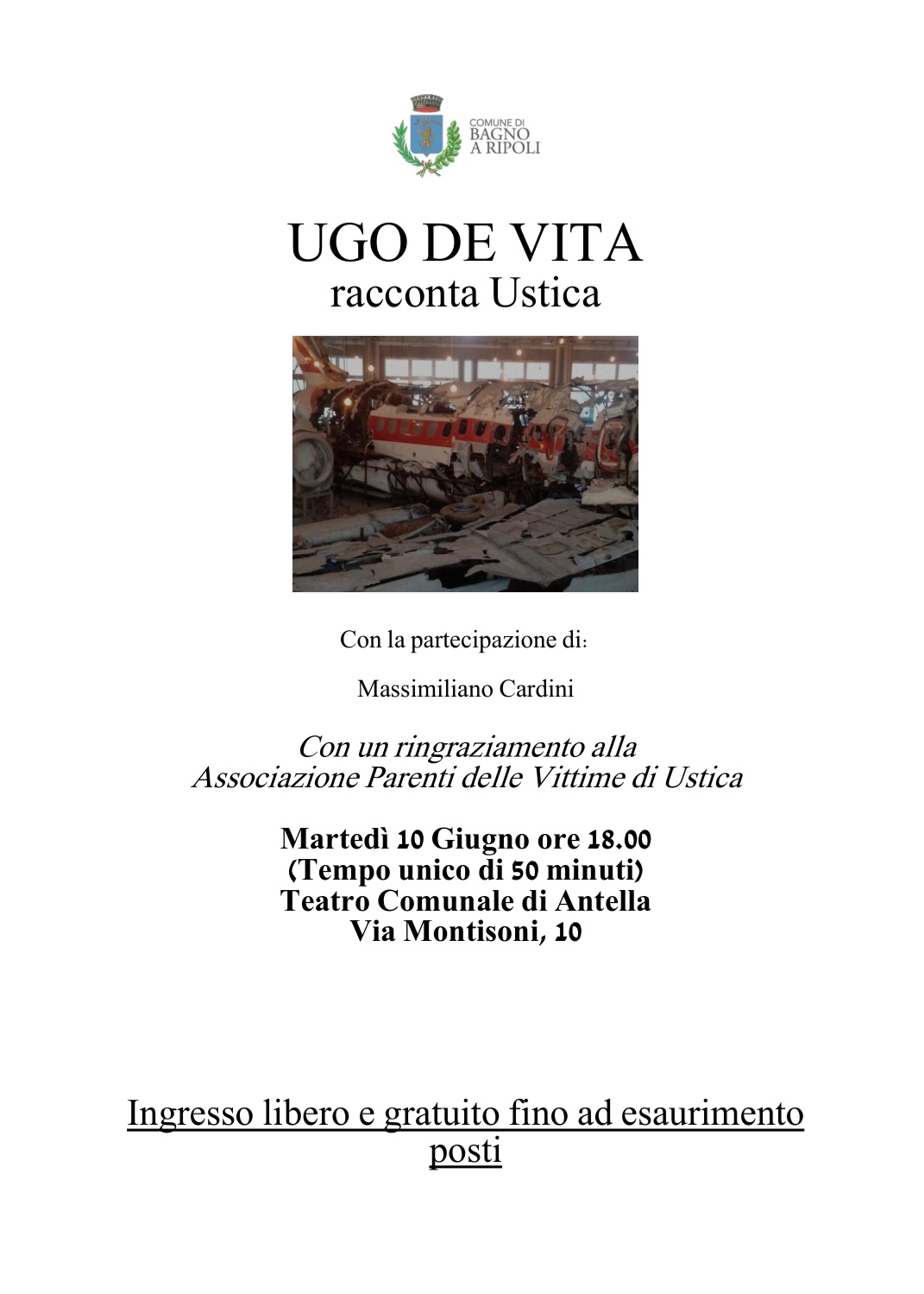 Ugo De Vita racconta Ustica