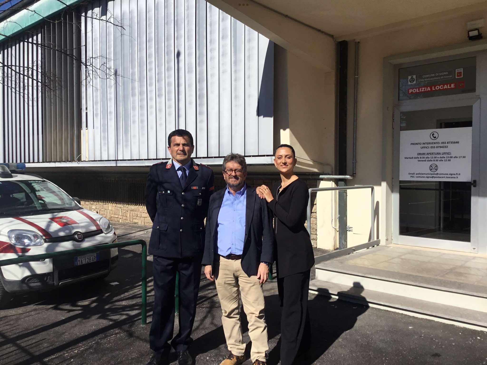 Sopralluogo nuovo Comando della Polizia Locale (Fonte foto Comune di Signa)