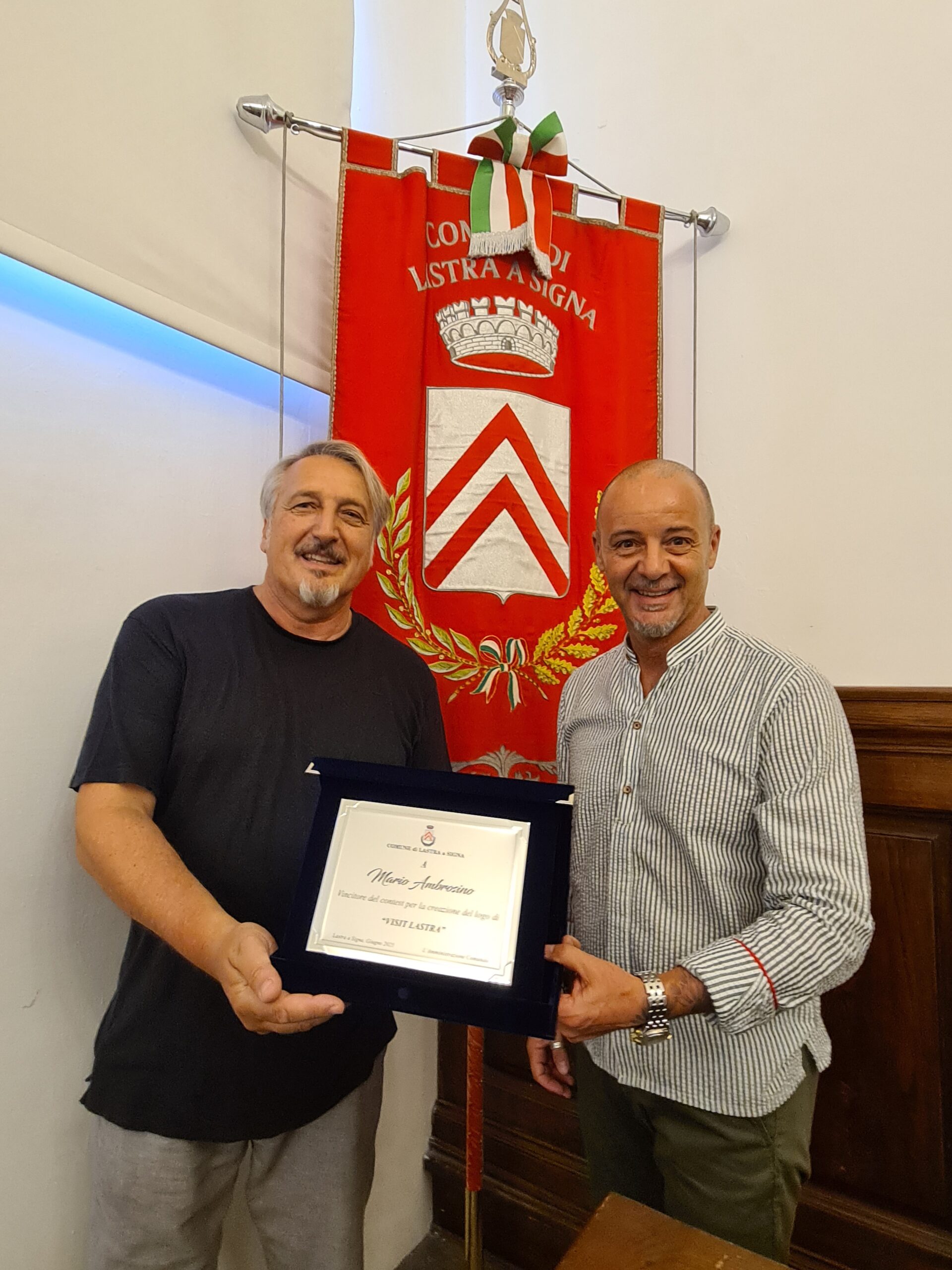 Mario Ambrosino vincitore del contest per l’immagine e il logo di Visit Lastra (Fonte foto Comune di Lastra a Signa)