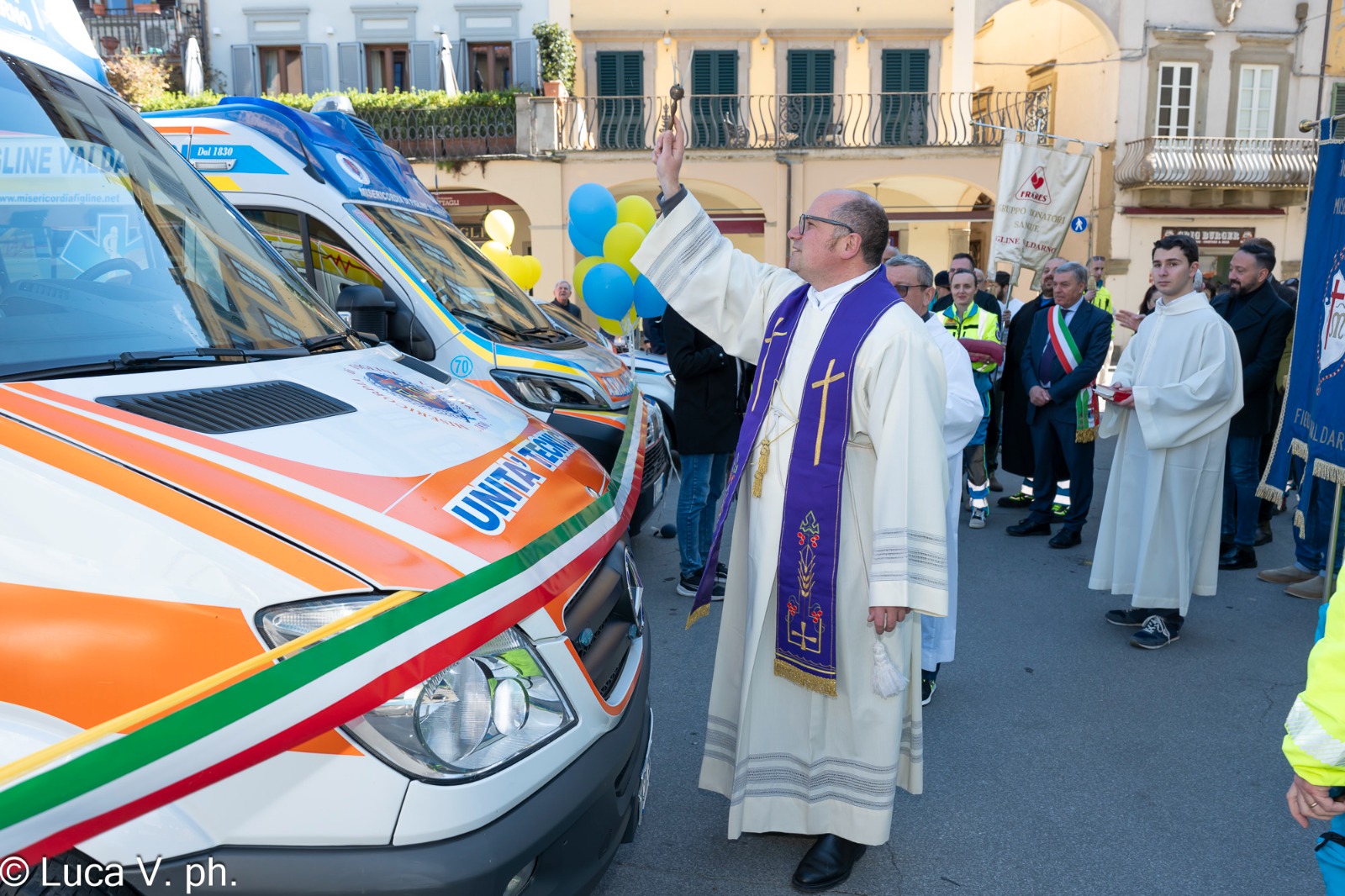 La Misericordia festeggia 195 anni: fu la prima nata nel Valdarno (Foto da Comunicato Misericordie Fiorentine)