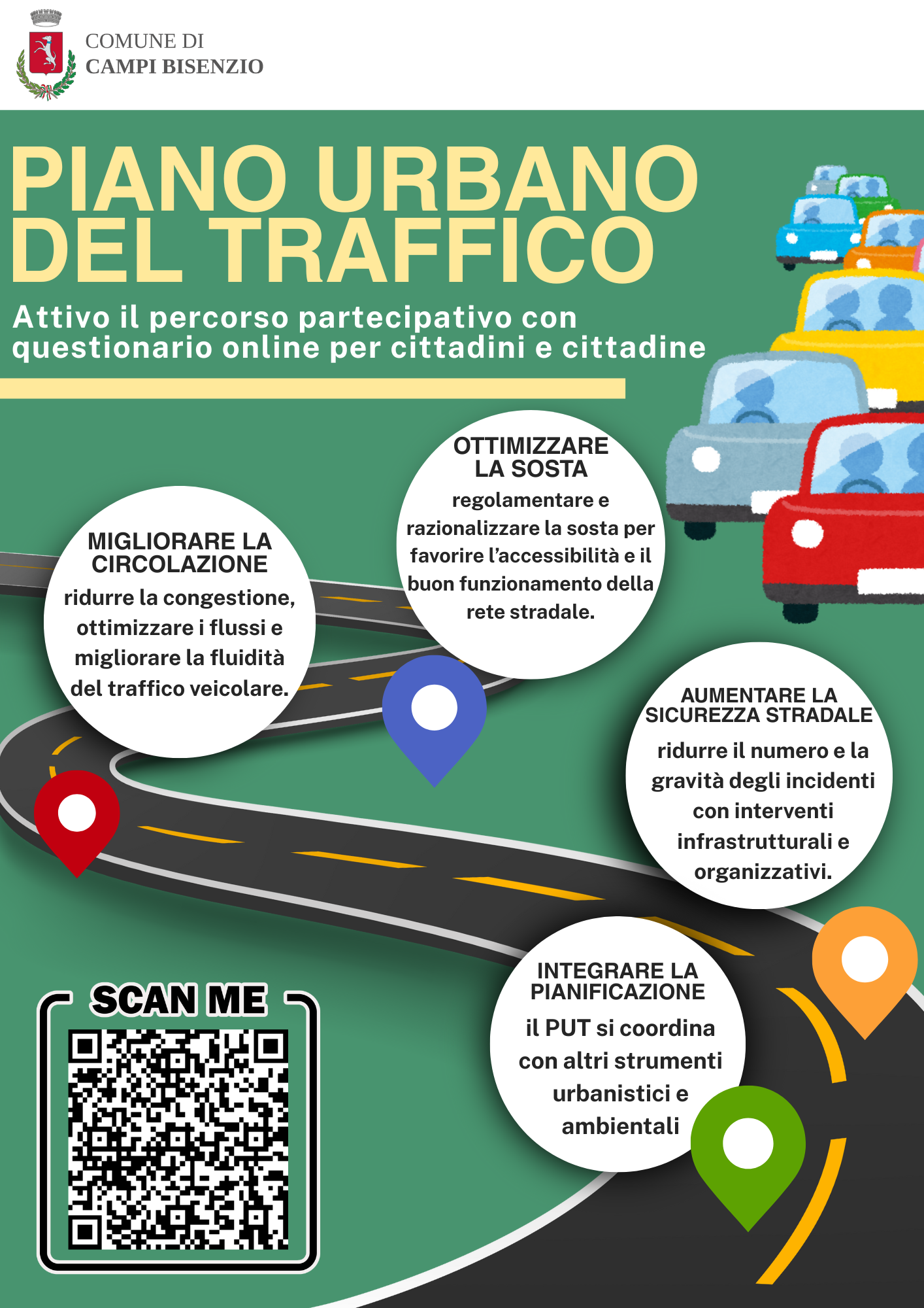 locandina Piano urbano del traffico