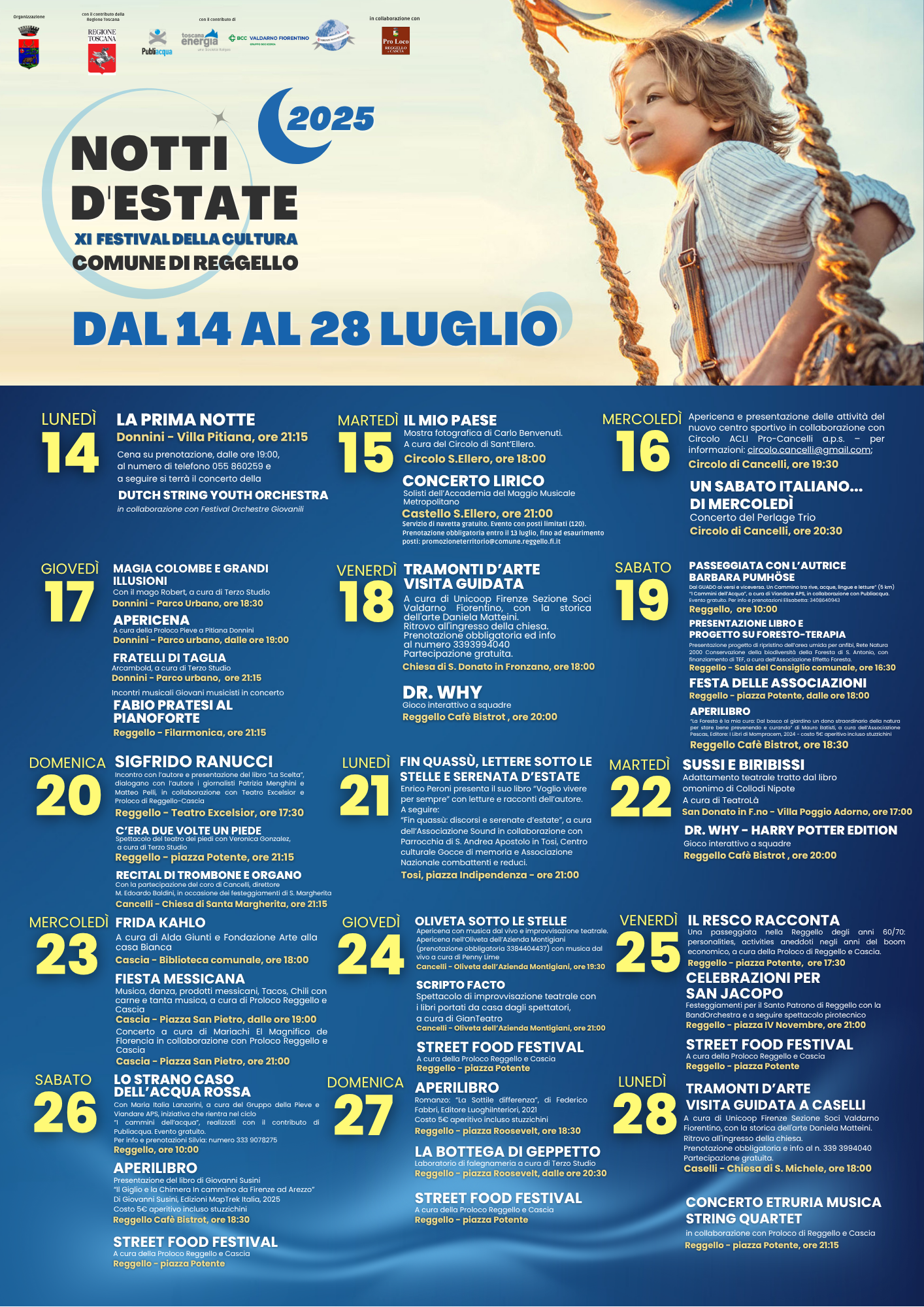Calendario Festival della Cultura 2025 a Reggello