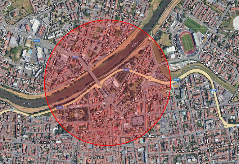 Ordigno bellico al cantiere del Teatro, evacuazione prevista per 5000 residenti di Empoli e Vinci