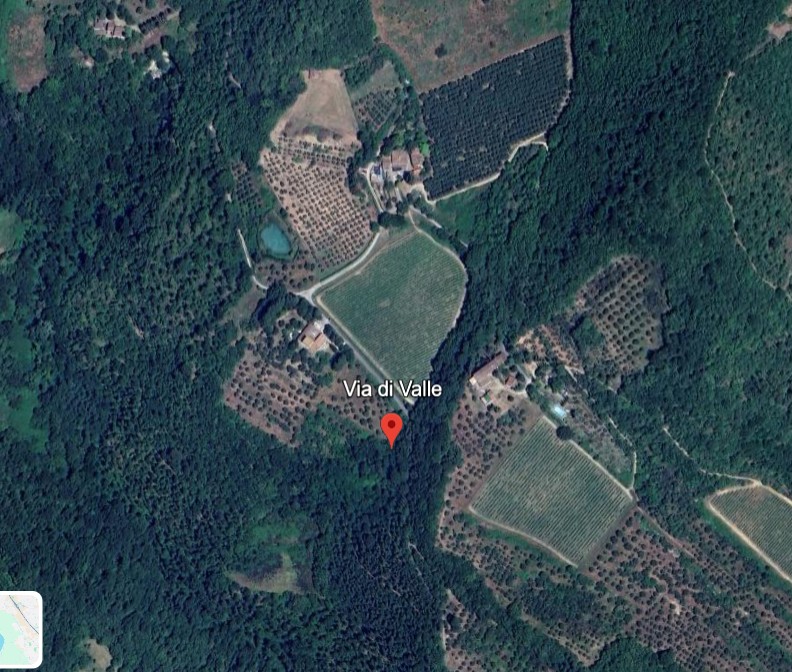 Via di Valle mappa 
