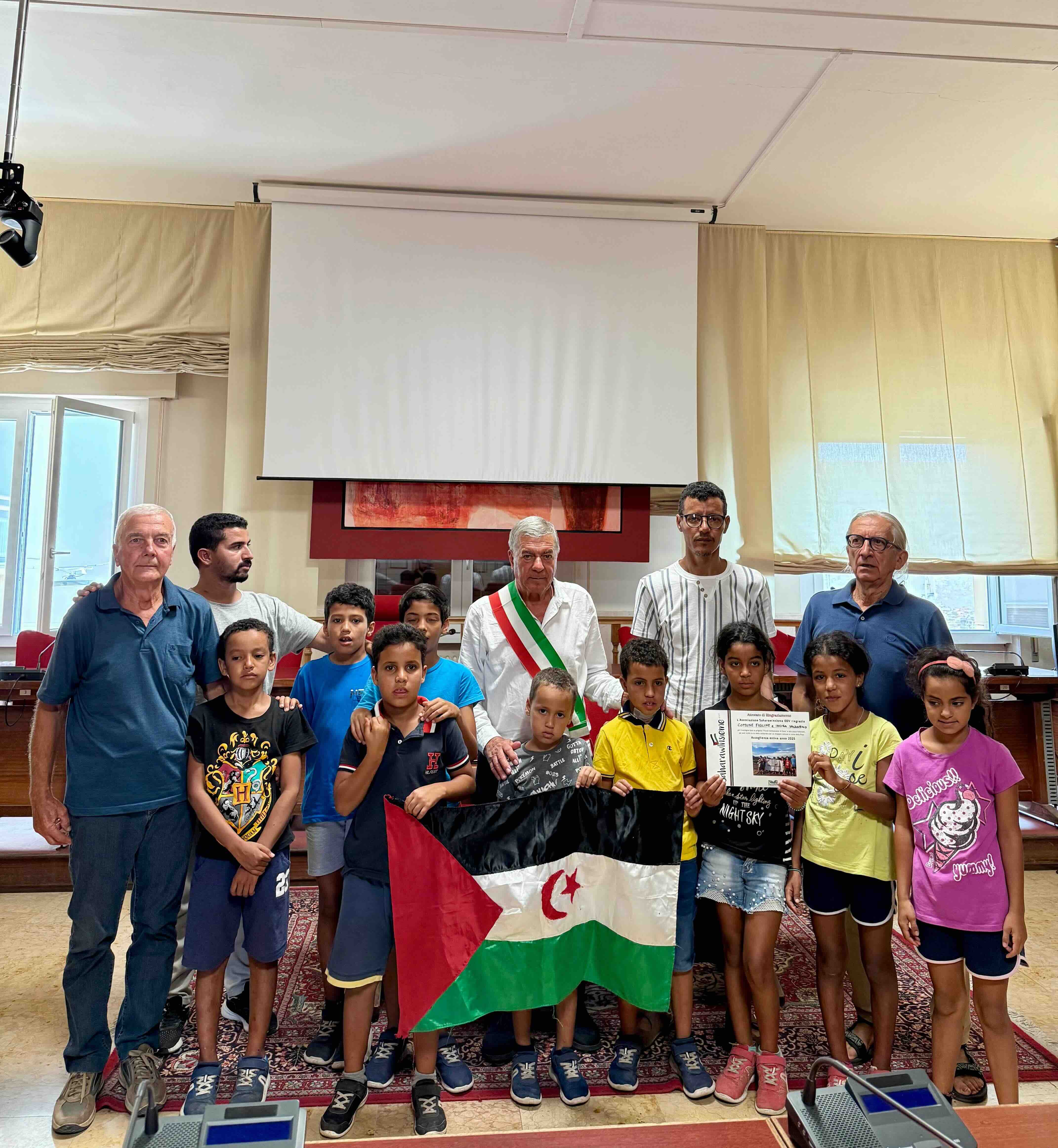 Delegazione Saharawi (Fonte foto comunicato Comune Figline e Incisa Valdarno)