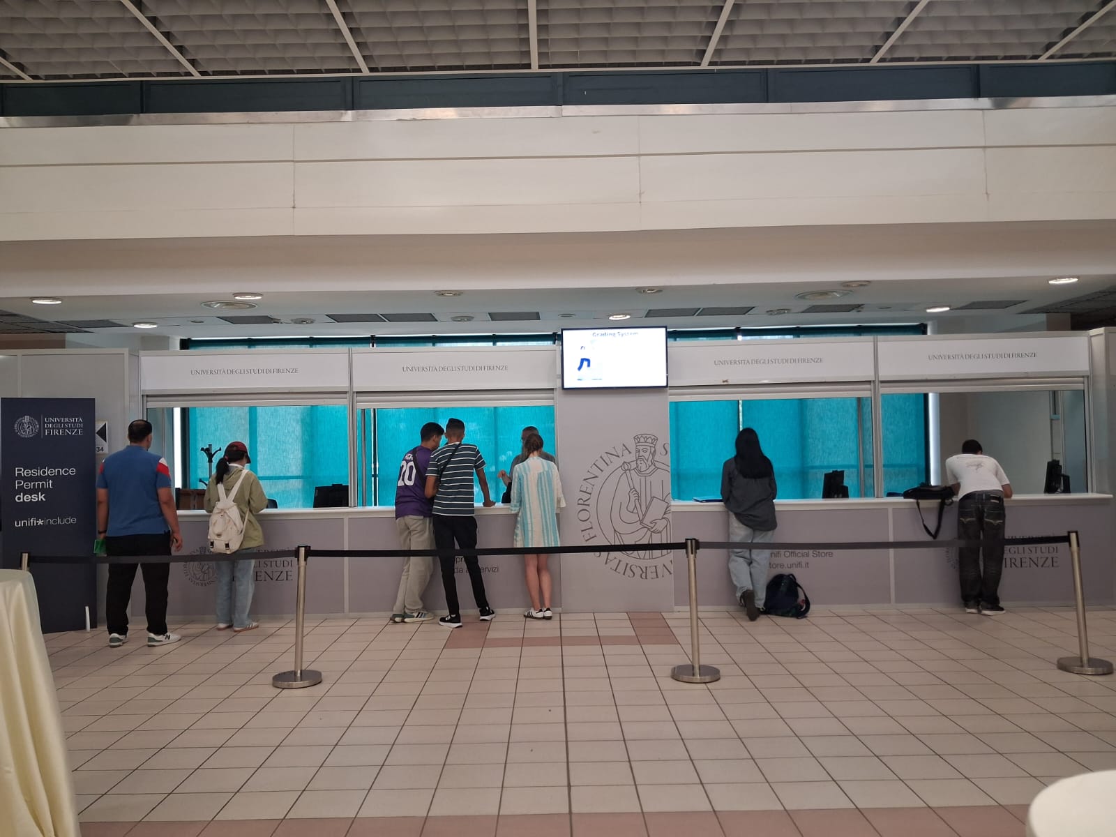 L’International Students Enrolment Desk al Campus Morgagni (Fonte foto comunicato Università degli Studi di Firenze)