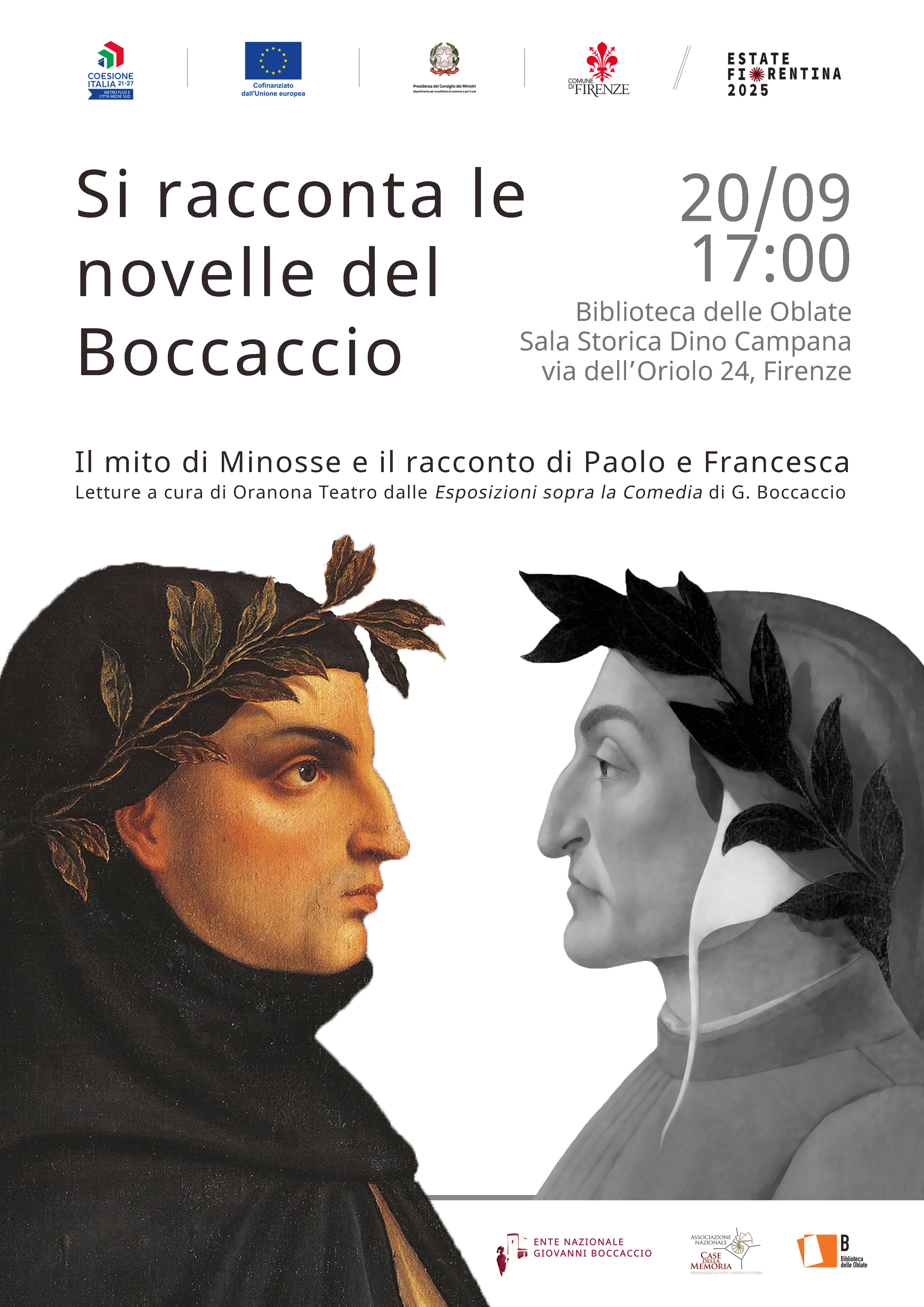  “Si racconta le novelle del Boccaccio” nell’ambito dell’Estate Fiorentina