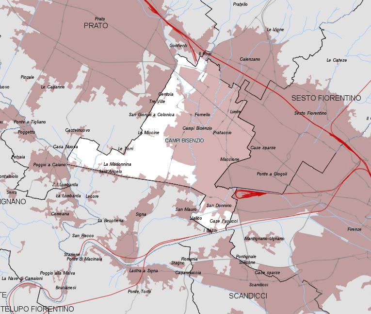 Mappa del territorio