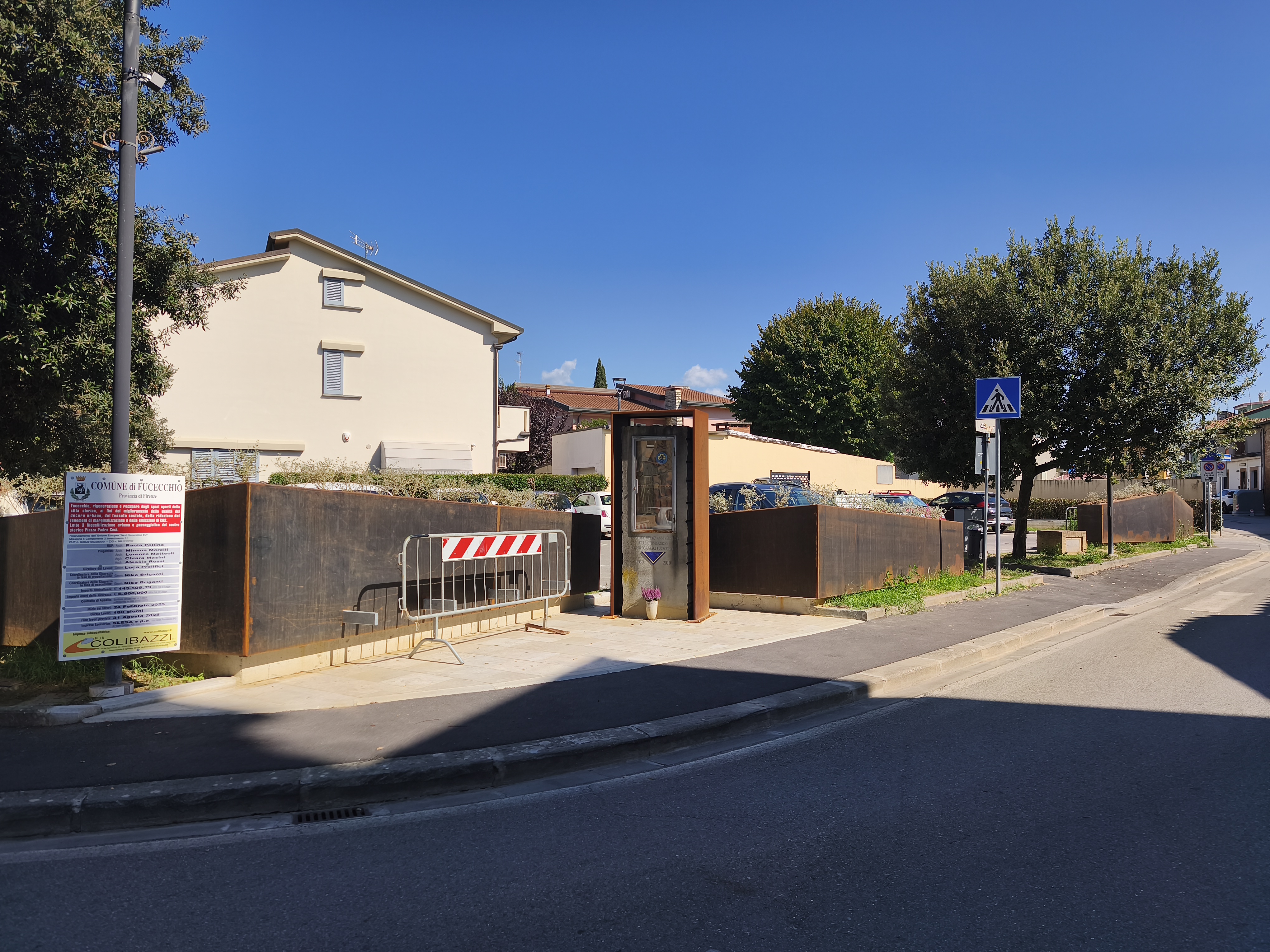 Si avviano alla conclusione i lavori in piazza Padre Ceci a Fucecchio