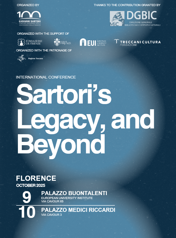 Locandina Convegno Sartori - Palazzo Medici Riccardi - Venerdì 10 ottobre 2025