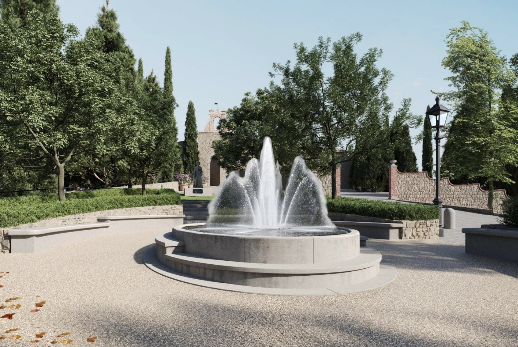 Rendeering restauro fontana storica di Barberino Val d'Elsa (Fonte foto comunicato Comune Barberino Tavarnelle)