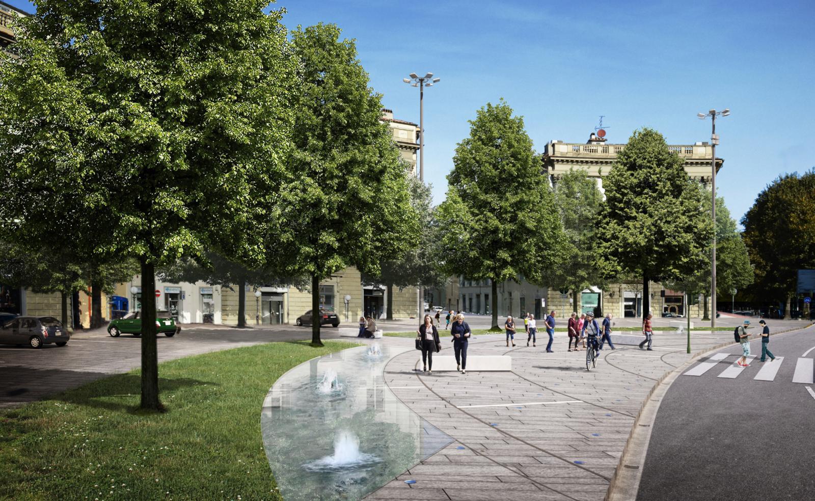 RENDERING DI PIAZZA BECCARIA (fonte foto Comune di Firenze)