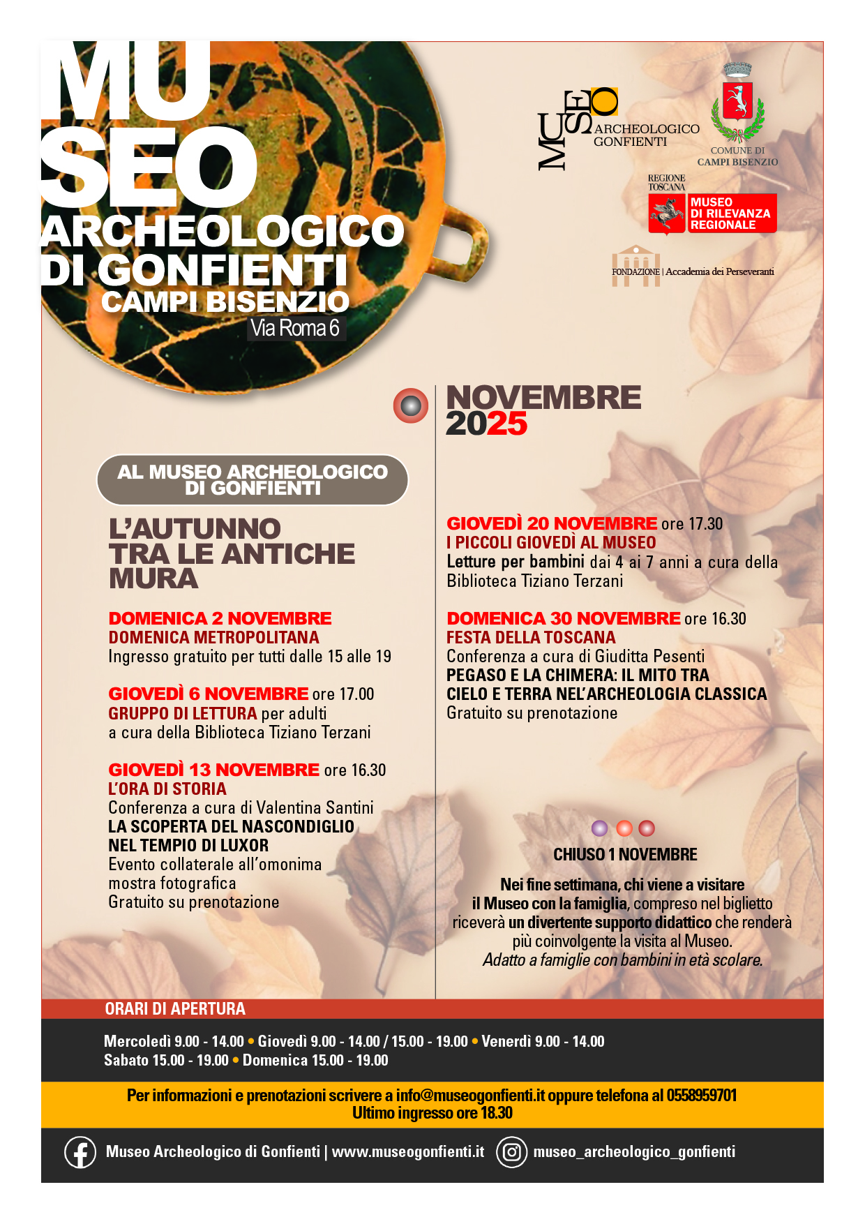 locandina Museo Archeologico di Gonfienti