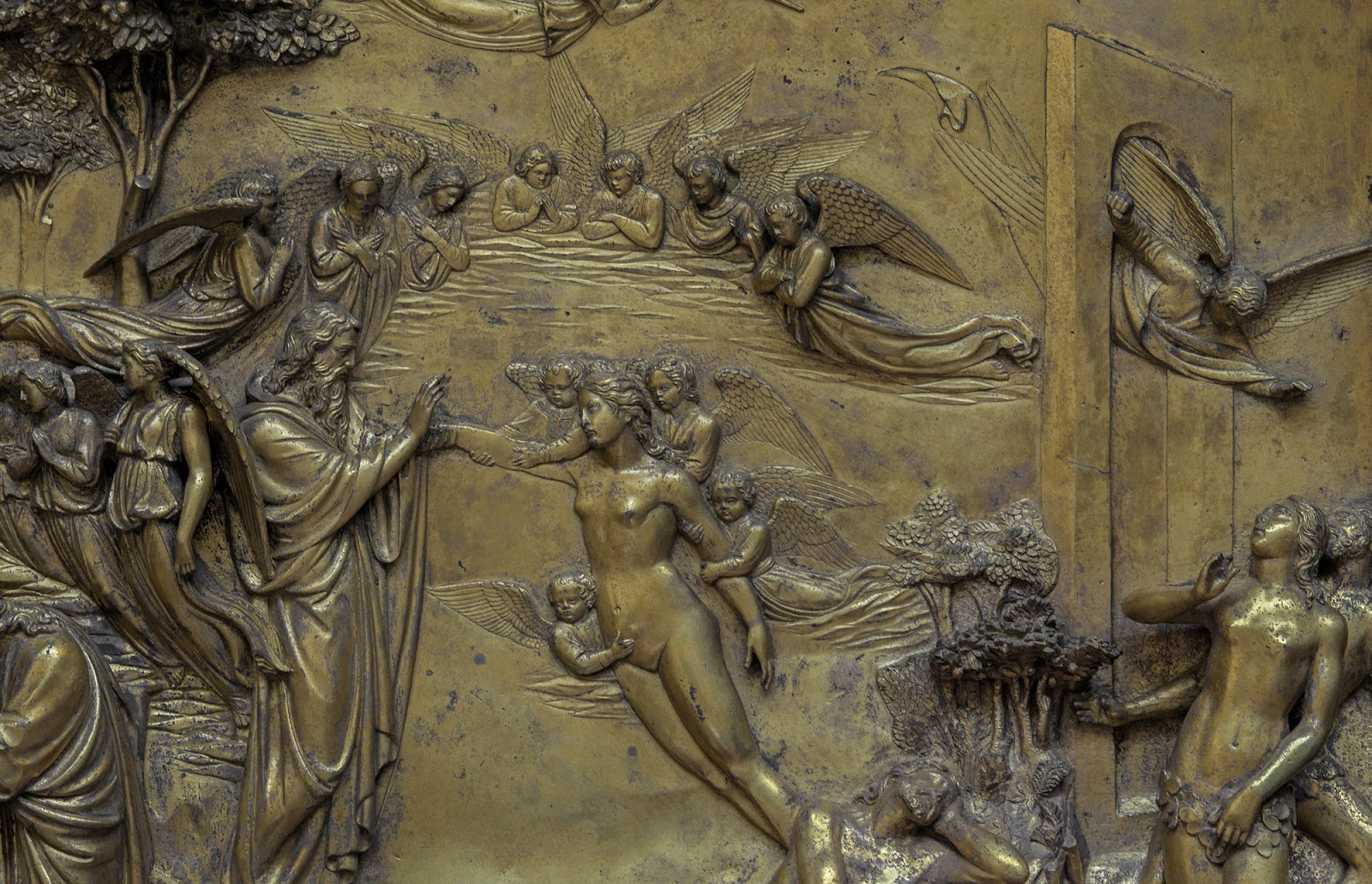 Particolare della Porta del Paradiso di Lorenzo Ghiberti, Museo dell'Opera del Duomo, Firenze  (Courtesy: Opera di Santa Maria del Fiore, foto di Antonio Quattrone)