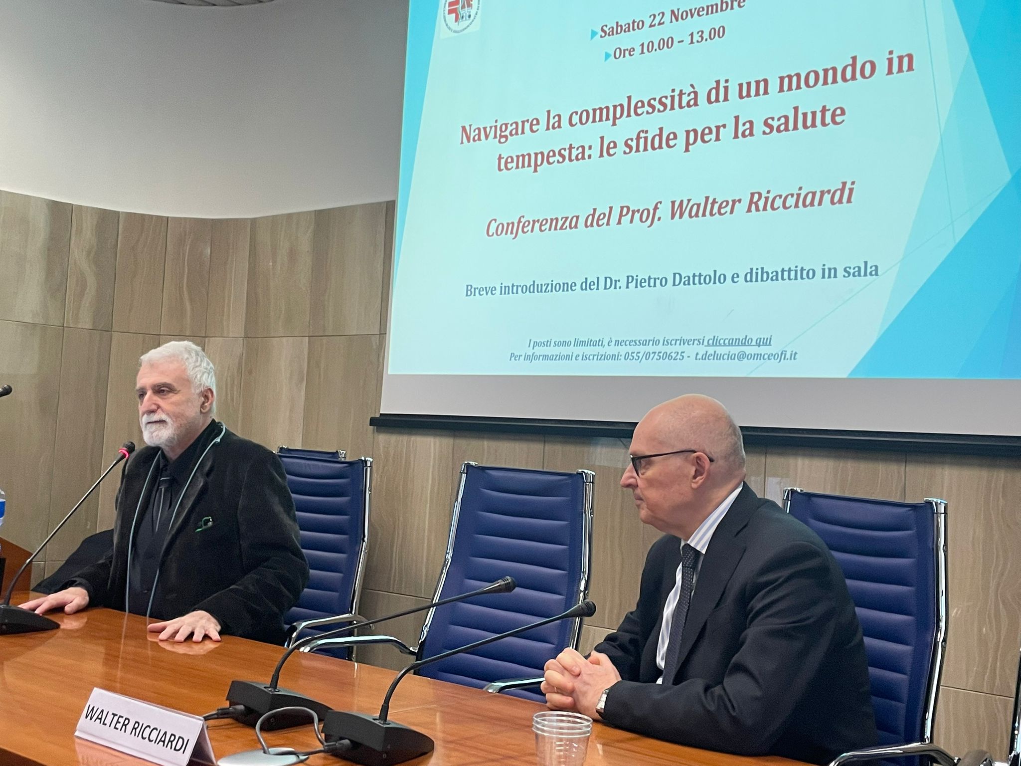 Da sx Dottolo e Ricciardi (Fonte foto Ordine dei Medici di Firenze)