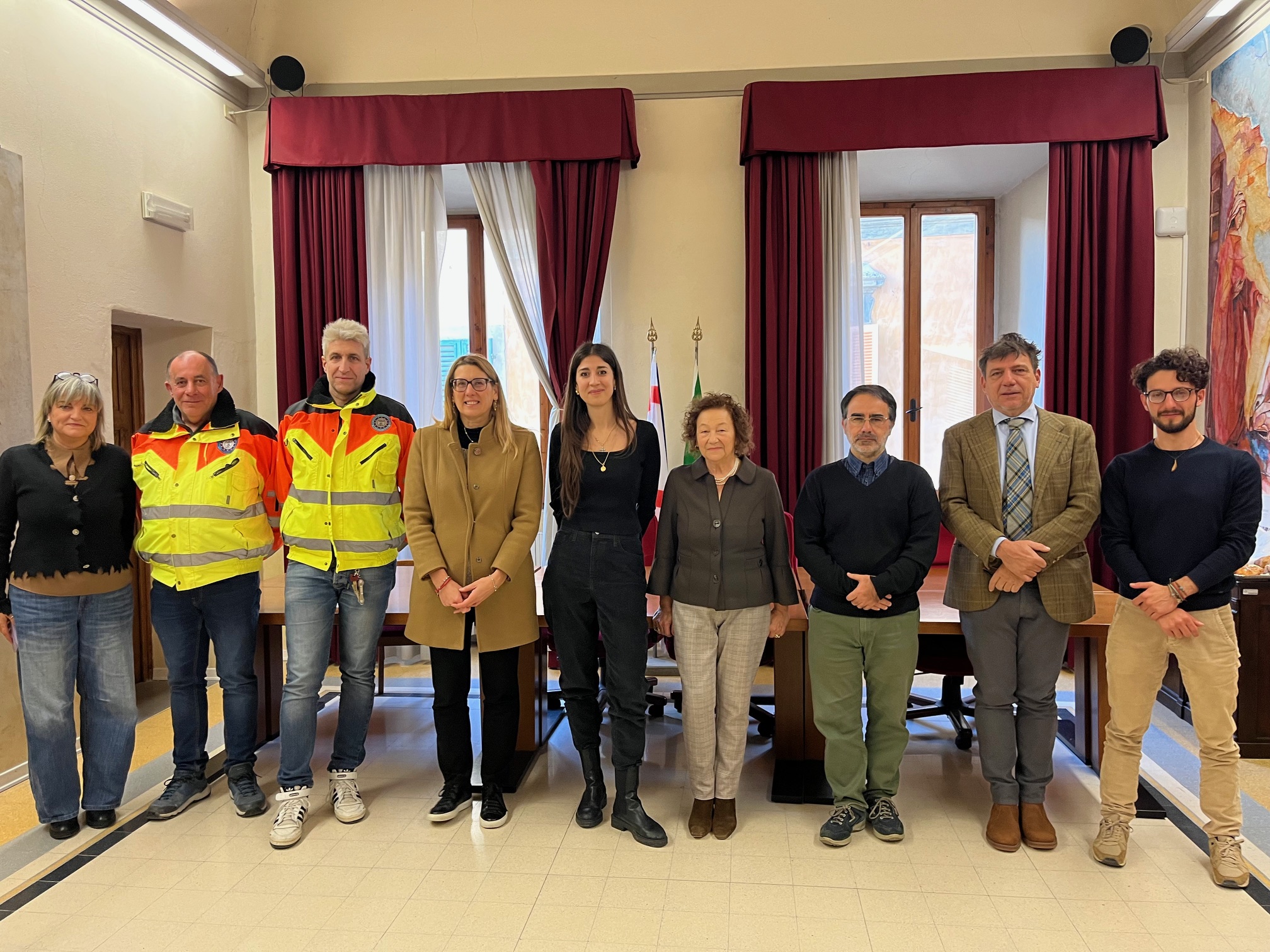 il momento finale della cerimonia